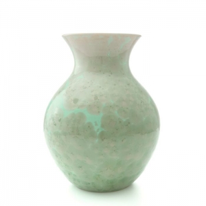 Simon Pearce Crystalline Curio Large Vase - Jade